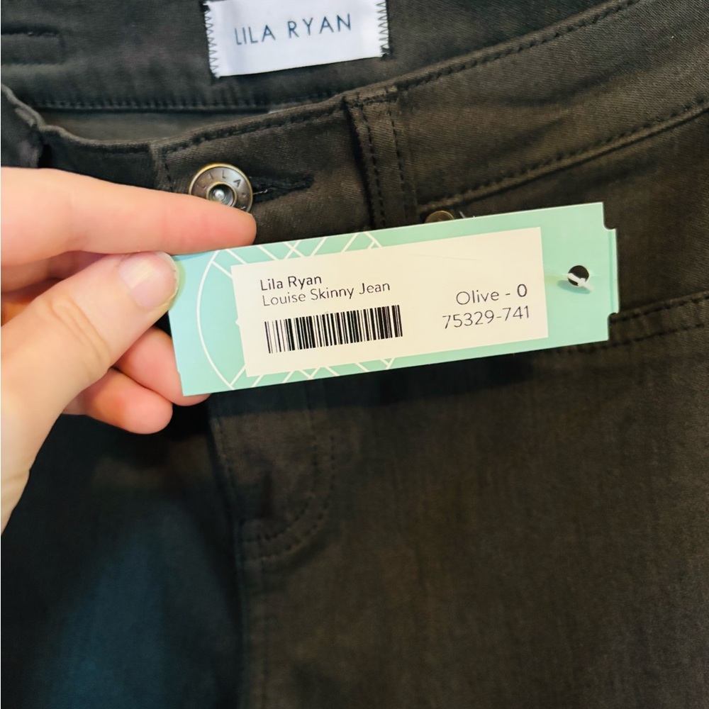 NWT Ilia Ryan Stitch fix Louis skinny jeans size 25 in olive - Picture 4 of 6